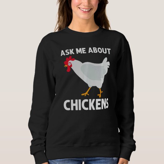 Chicken Rooster Men Women Boys Girls Kids Sweatshirt (Vorderseite)