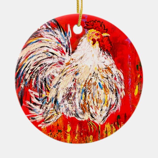 Chicken Rooster Ornament (Vorne)