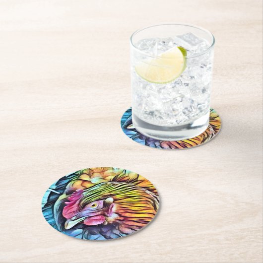 CHICKEN RUNDER PAPPUNTERSETZER (Vor Ort)