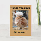 CHICKEN SAGT SICH IN EIN KÄCK/SCHLECHTES HAAR ÜBER KARTE (Vorderseite)