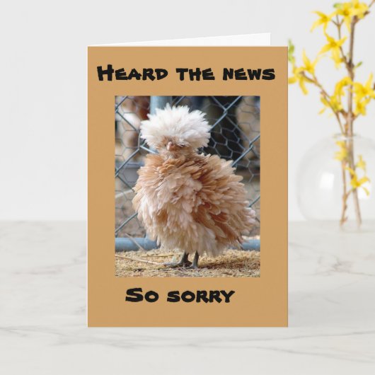 CHICKEN SAGT SICH IN EIN KÄCK/SCHLECHTES HAAR ÜBER KARTE (Gelbe Blume)