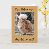 CHICKEN SAGT SICH IN EIN KÄCK/SCHLECHTES HAAR ÜBER KARTE (Gelbe Blume)