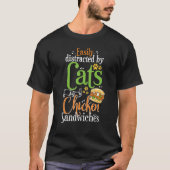 Chicken Sandwich Cats and Chicken Burger T-Shirt (Vorderseite)