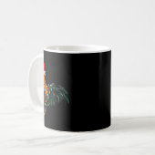 Chicken Santa Christmas Tree Funny Chicken Lover C Kaffeetasse (Vorderseite Links)