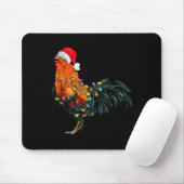 Chicken Santa Christmas Tree Funny Chicken Lover C Mousepad (Mit Mouse)
