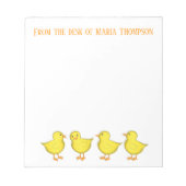 Chicken Scratch Chics Spring Whimsical Fun Notizblock (Vorderseite)