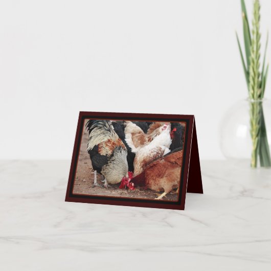 Chicken Scratch Karte (Vorderseite)