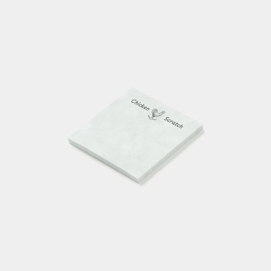 Chicken Scratch Post-It Notes | Chicken Lady Post-it Klebezettel (angewinkelt)