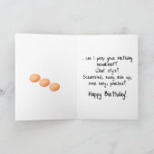 Chicken Side-Eye Close-Up Photograph Karte (Innenseite)