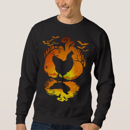 Chicken Silhouet Sweatshirt (Vorderseite)