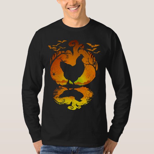 Chicken Silhouet T-Shirt (Vorderseite)