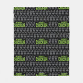 Chicken Silhouette Pattern Fleecedecke (Vorderseite)