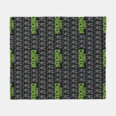 Chicken Silhouette Pattern Fleecedecke (Vorderseite (Horizontal))