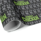 Chicken Silhouette Pattern Geschenkpapier (Rolleneckpunkt)