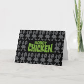 Chicken Silhouette Pattern Karte (Vorderseite)