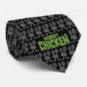 Chicken Silhouette Pattern Krawatte (Gerollt)
