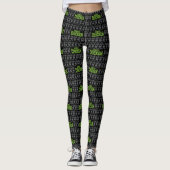 Chicken Silhouette Pattern Leggings (Vorderseite)