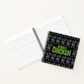 Chicken Silhouette Pattern Notizblock (Innenseite)