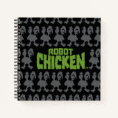 Chicken Silhouette Pattern Notizblock (Vorderseite)