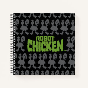Chicken Silhouette Pattern Notizblock