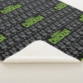 Chicken Silhouette Pattern Sherpadecke (3/4)