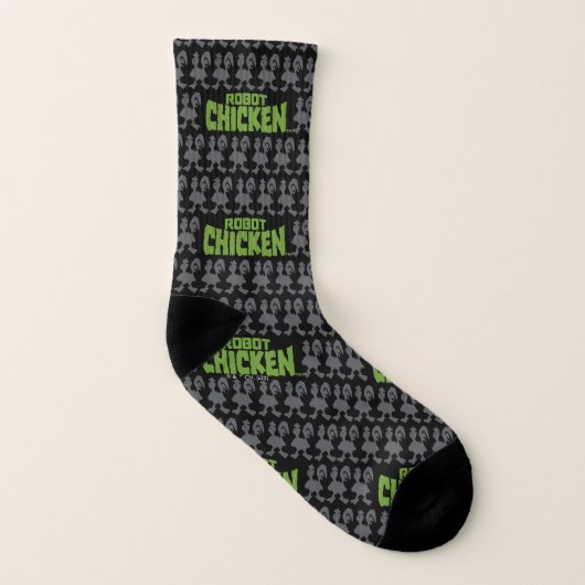 Chicken Silhouette Pattern Socken (Links - Innen)