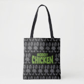 Chicken Silhouette Pattern Tasche (Vorderseite)