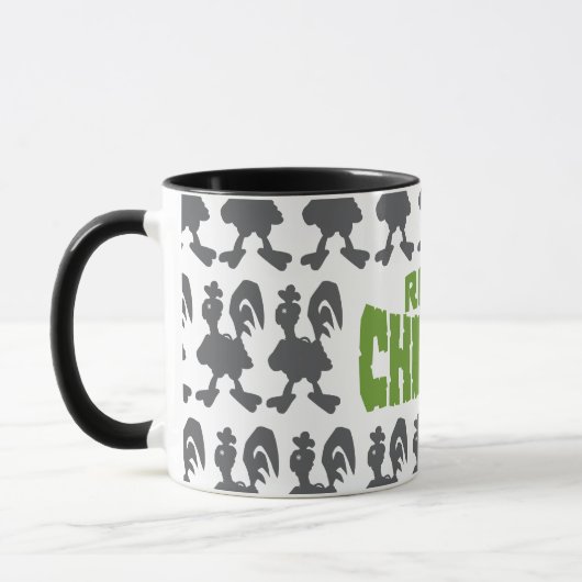 Chicken Silhouette Pattern Tasse (Links)