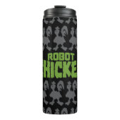 Chicken Silhouette Pattern Thermosbecher (Vorderseite)