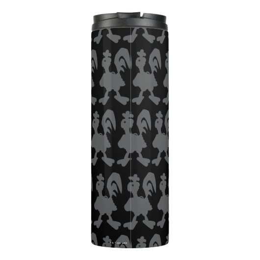 Chicken Silhouette Pattern Thermosbecher (Rückseite)
