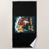 Chicken Sleigh Ride Strandtuch (Vorderseite)