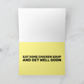 CHICKEN SOUP WIRD BALD GUT GREETING CARDS KARTE (Innenseite)