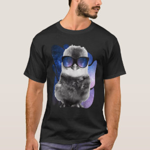 Chicken Space Brille Baby Chick Galaxy Sonnenbrill T-Shirt