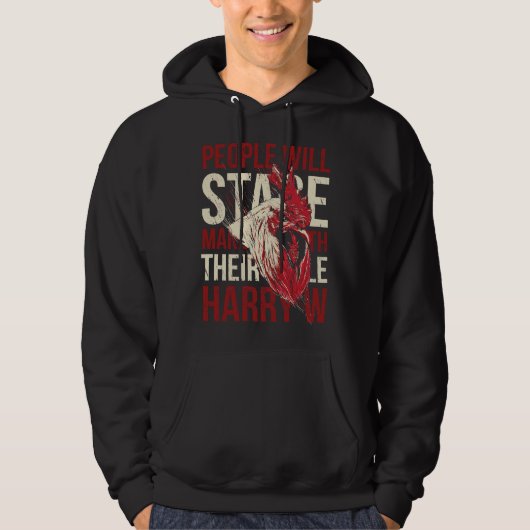 Chicken Stare   Hoodie (Vorderseite)