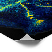 Chicken Starry Funny Night Van Gogh Farm Lover Gir Poster (Ecke)