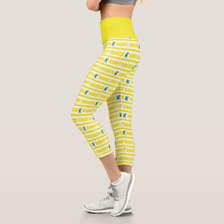 Chicken Stripe Pattern Capri Leggings