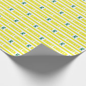 Chicken Stripe Pattern Geschenkpapier (Ecke)