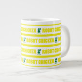 Chicken Stripe Pattern Jumbo-Tasse (Vorderseite Rechts)