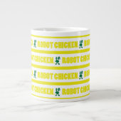 Chicken Stripe Pattern Jumbo-Tasse (Vorderseite)
