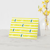 Chicken Stripe Pattern Karte (Gelbe Blume)