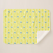 Chicken Stripe Pattern Sherpadecke (Vorderseite (Horizontal))