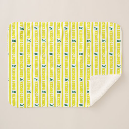 Chicken Stripe Pattern Sherpadecke (Vorderseite (Horizontal))