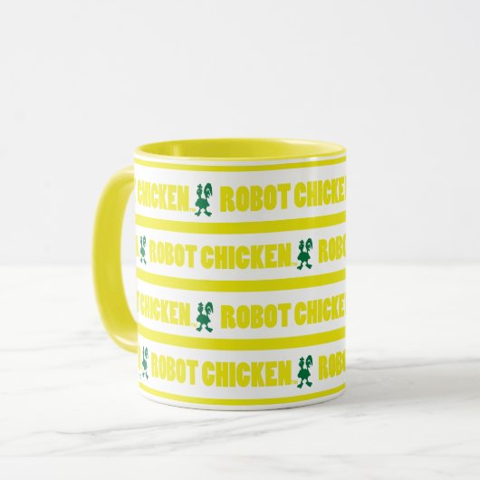 Chicken Stripe Pattern Tasse (Vorderseite Links)