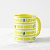 Chicken Stripe Pattern Tasse (VorderseiteRechts)