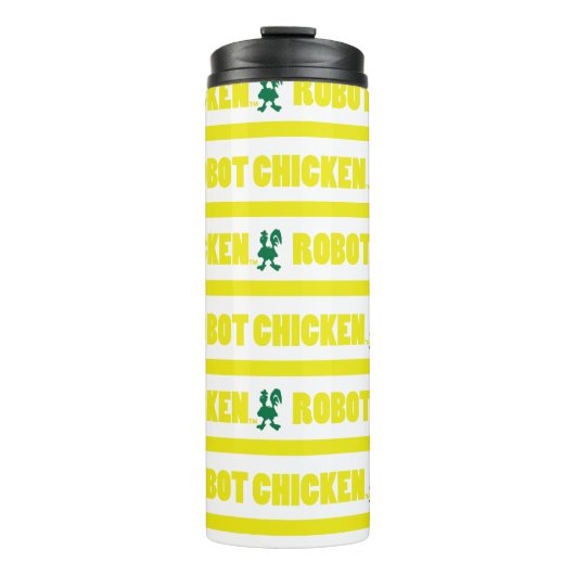Chicken Stripe Pattern Thermosbecher (Vorderseite)