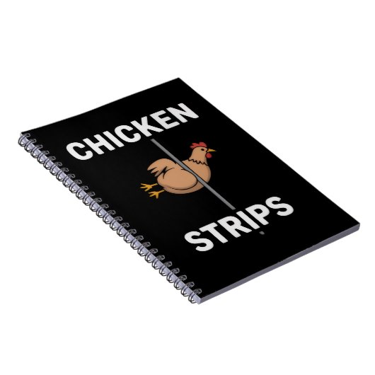 Chicken Strips Pun Funny Jokes Sarcastic Life  Notizblock (Rechte Seite)