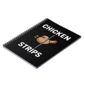 Chicken Strips Pun Funny Jokes Sarcastic Life  Notizblock (Linke Seite)