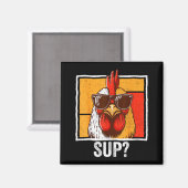 Chicken Sungles Animal Farm Funny For Farmer Men W Magnet (Vorderseite/Rückseite)