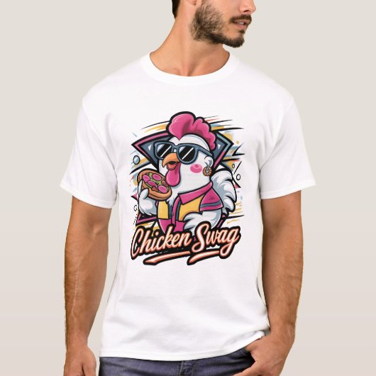 Chicken Swag: Pizza King T-Shirt (Vorderseite)