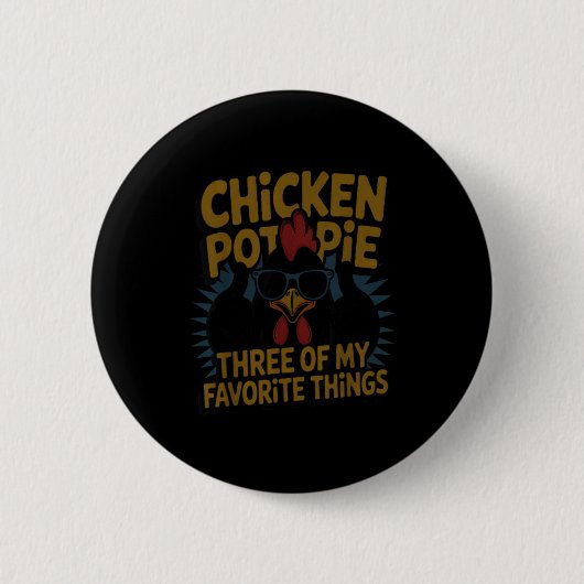 Chicken T E Farm Humor Funny Chicken Laugh Moment  Button (Vorderseite)